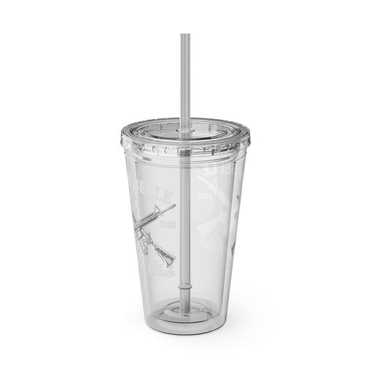 Iron Belle Defense White Crest Tumbler – 16oz