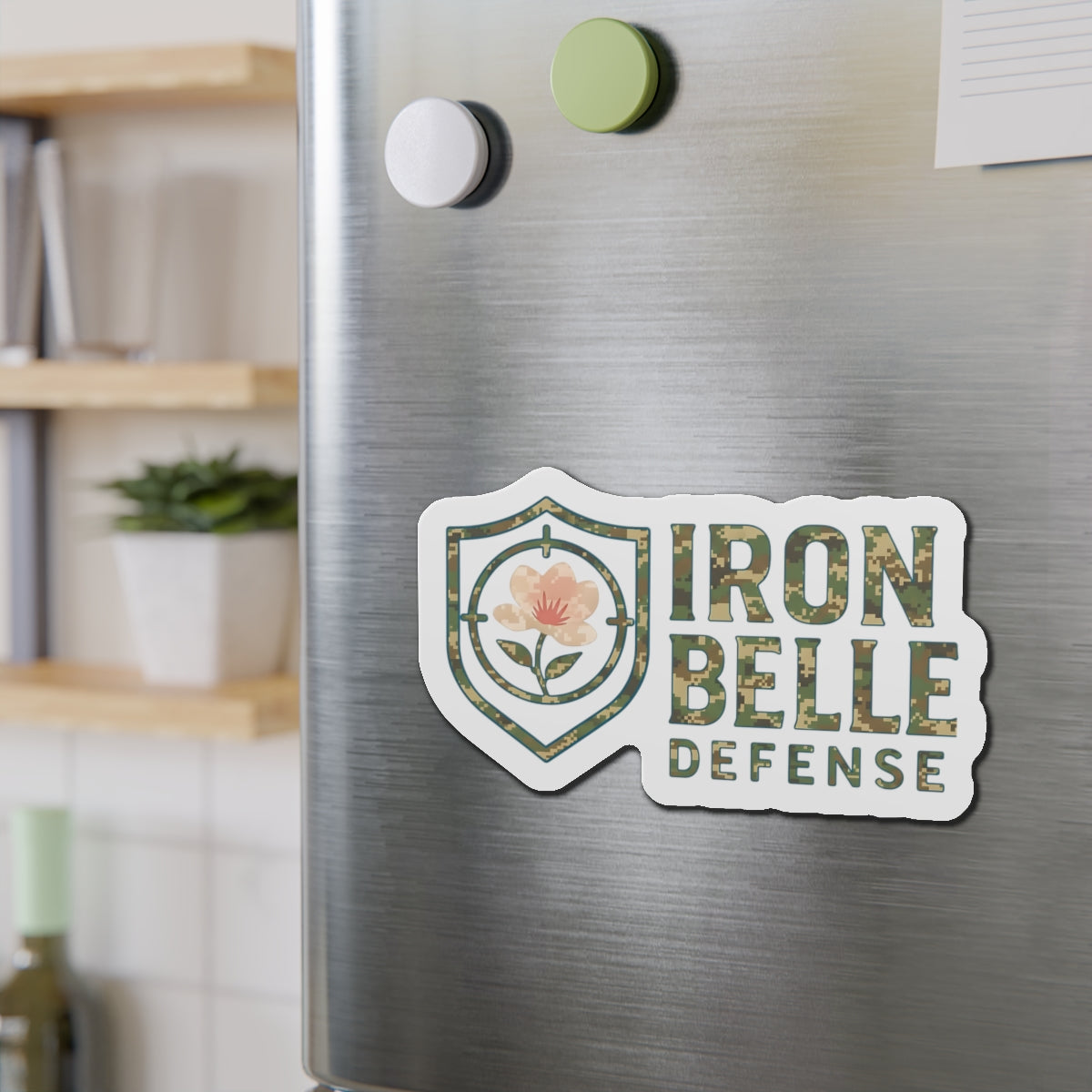 Iron Belle Defense Die-Cut Magnets