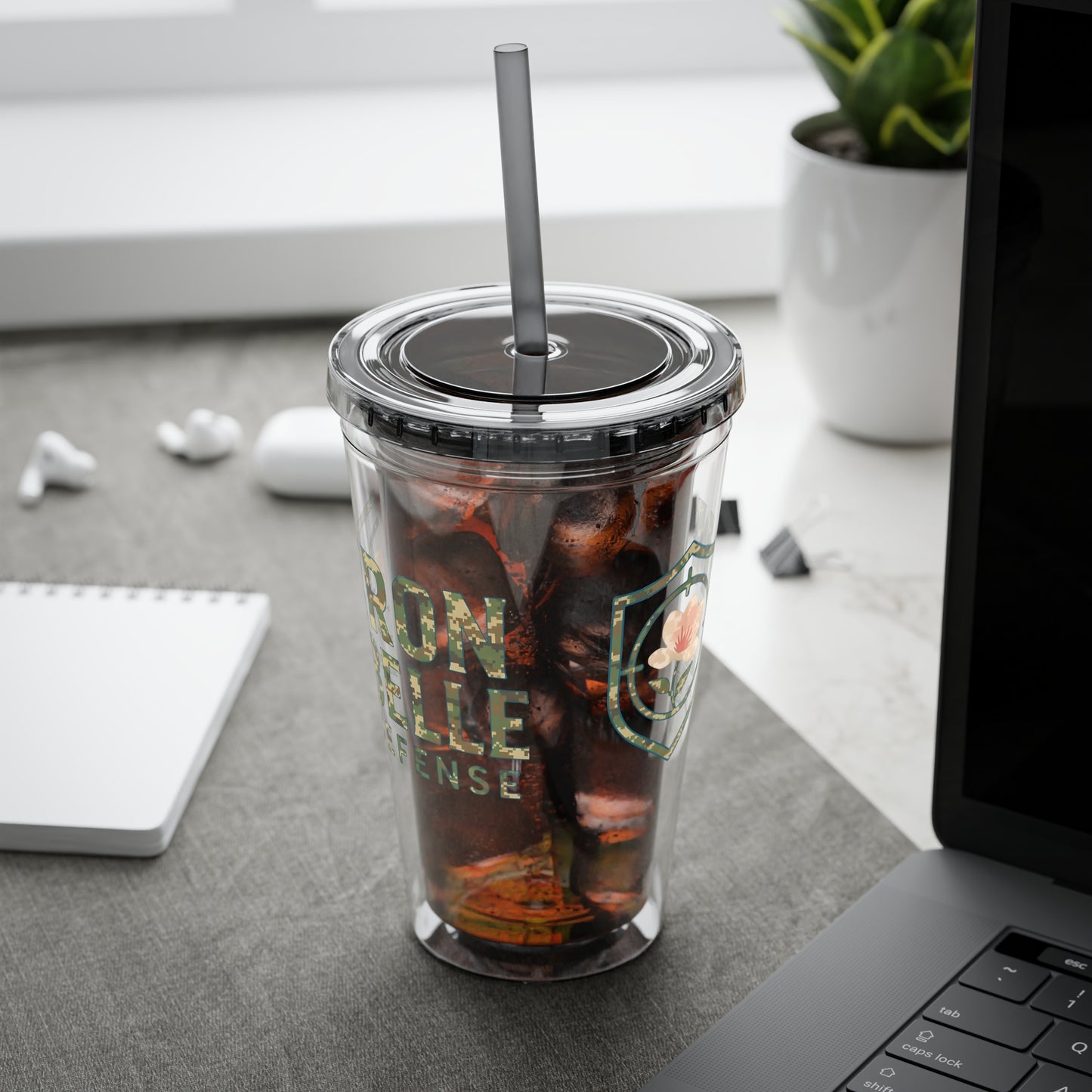 Camo Iron Belle Defense Tumbler – 16oz
