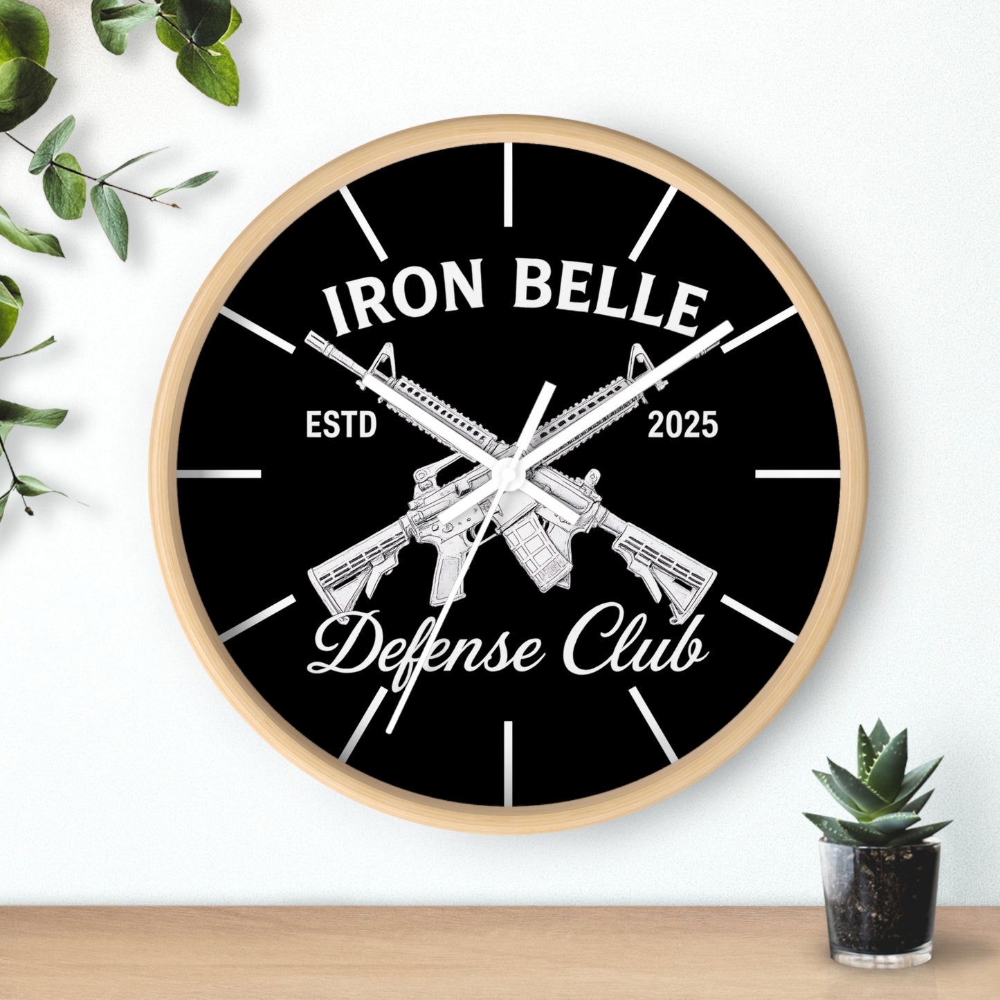 Iron Belle Defense Club Wall Clock