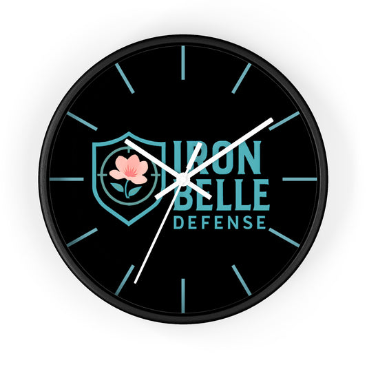 Iron Belle Defense Wall Clock Teal