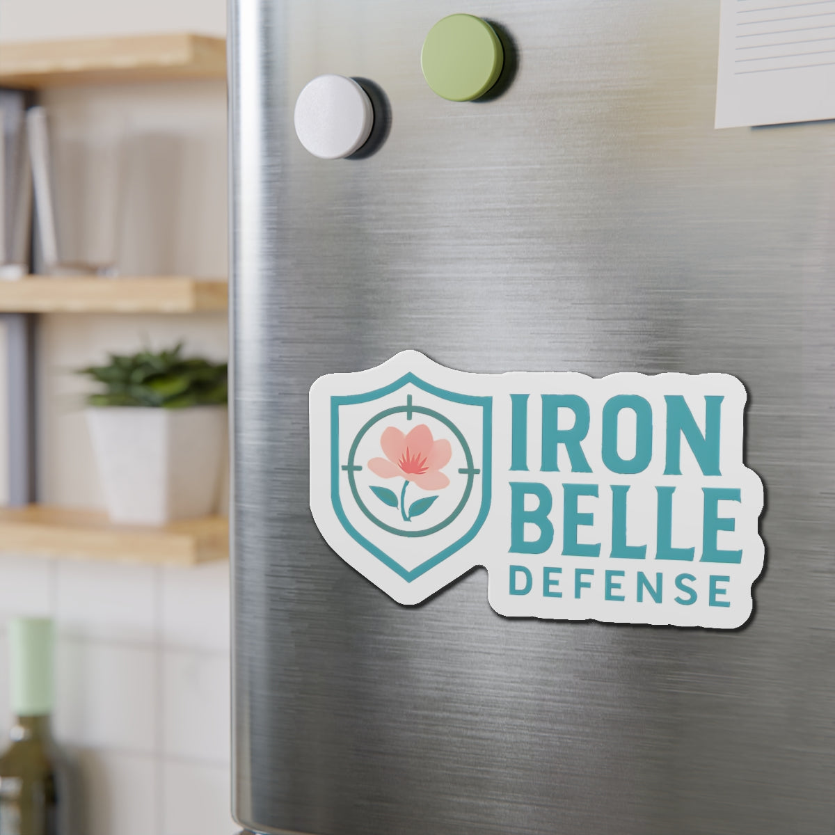 Iron Belle Defense Die-Cut Magnets