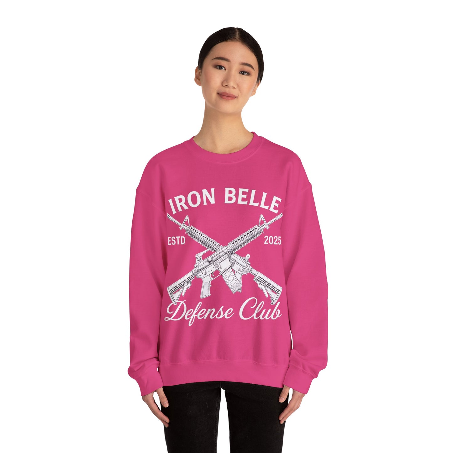 Iron Belle Defense White Crest Unisex Crewneck Sweatshirt