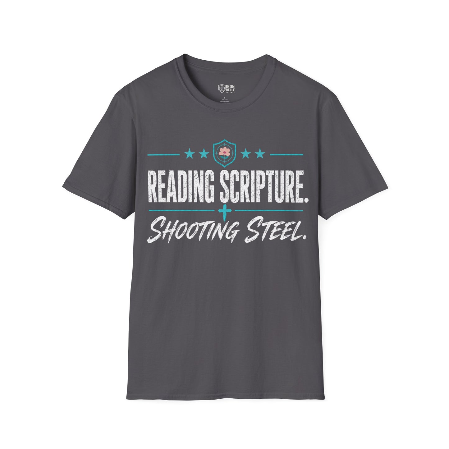 Reading Scripture Shooting Steel Tee