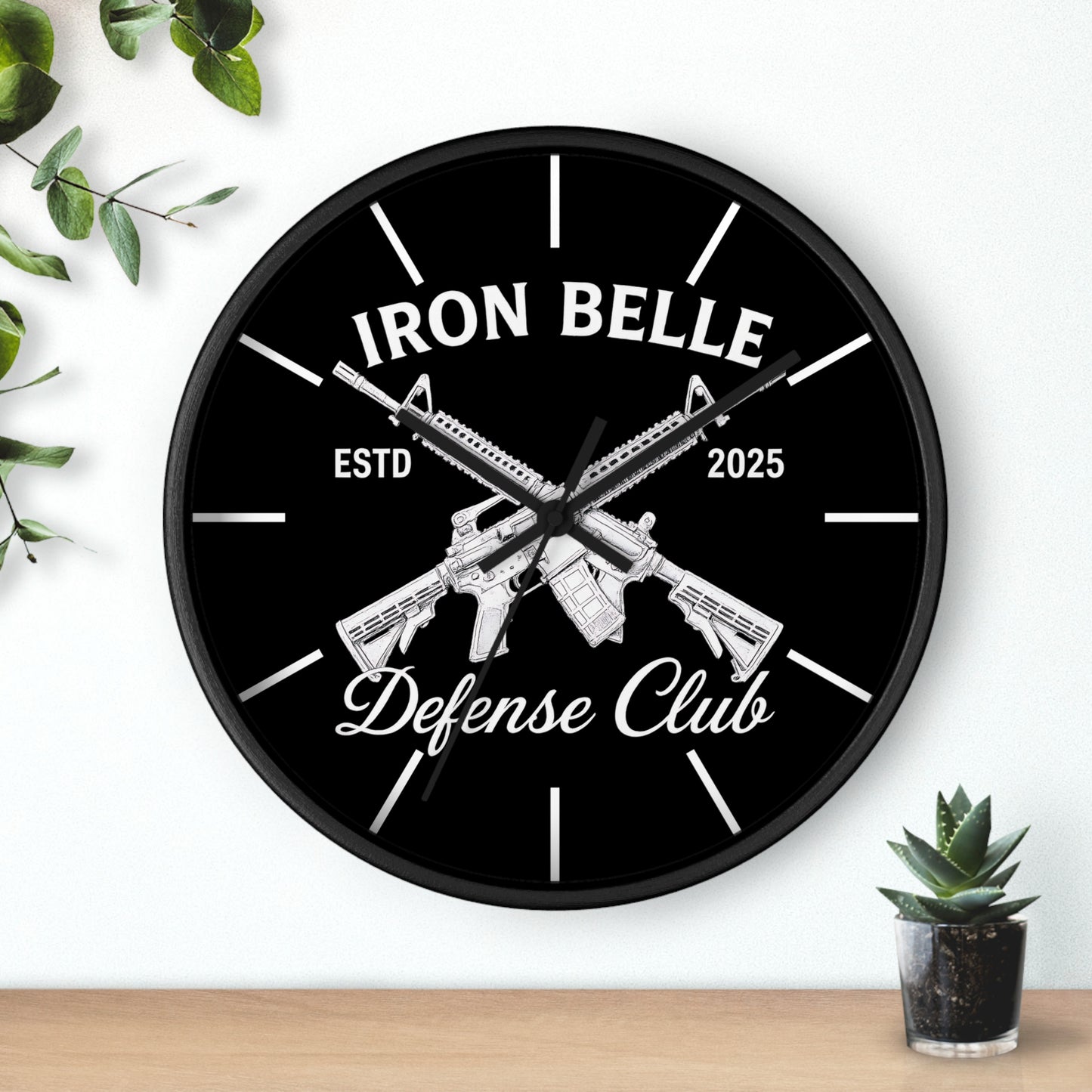 Iron Belle Defense Club Wall Clock