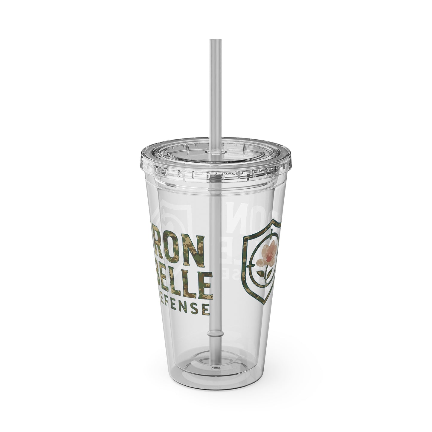 Camo Iron Belle Defense Tumbler – 16oz