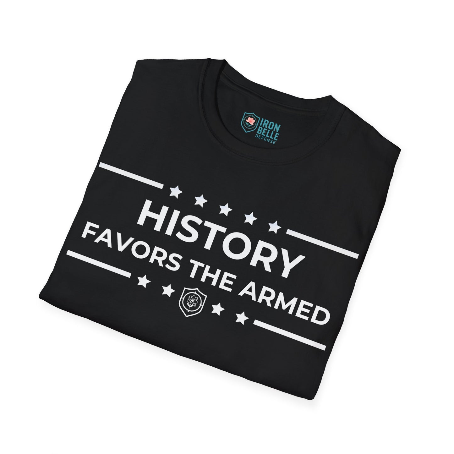 History Favors the Armed Iron Belle Defense Tee