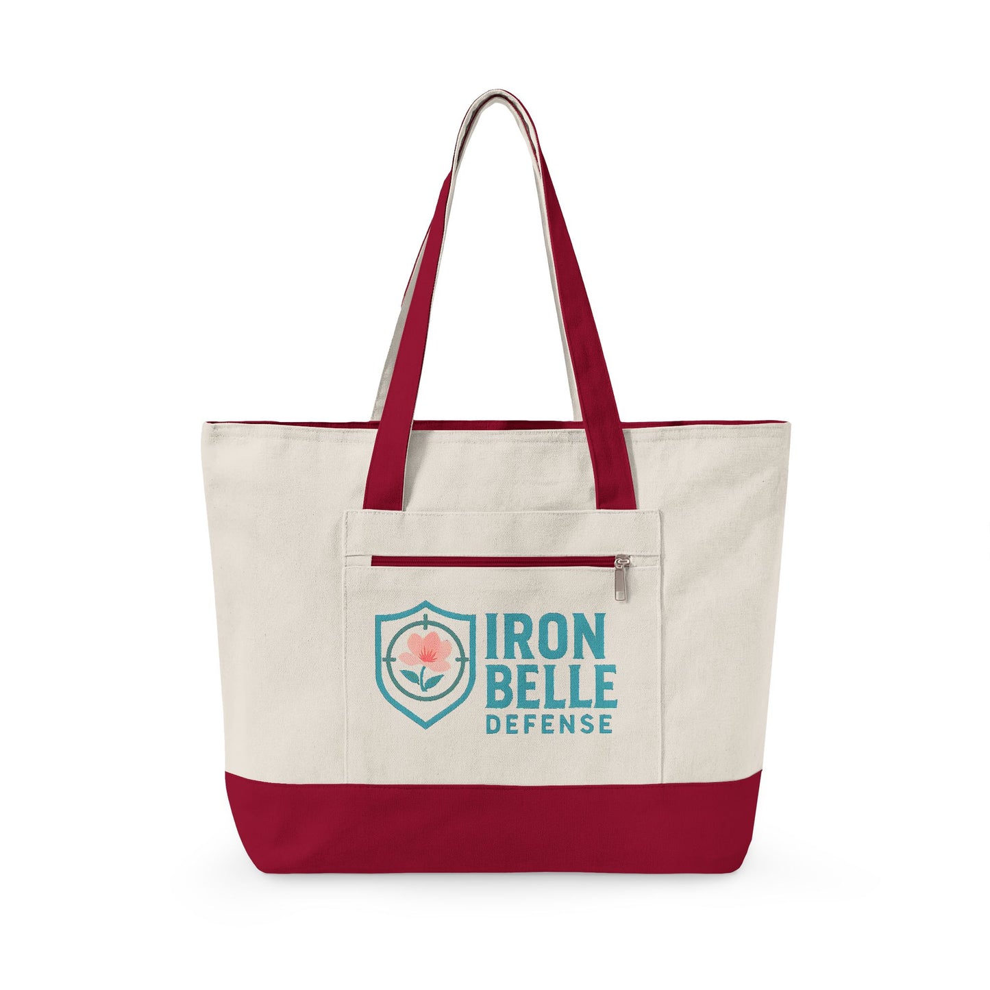 Iron Belle Defense Zippered Canvas Tote
