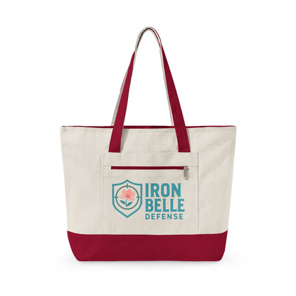 Iron Belle Defense Zippered Canvas Tote