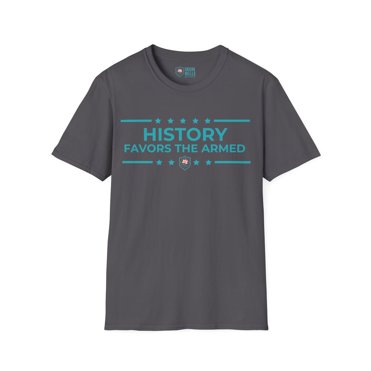 History Favors the Armed Iron Belle Defense Tee