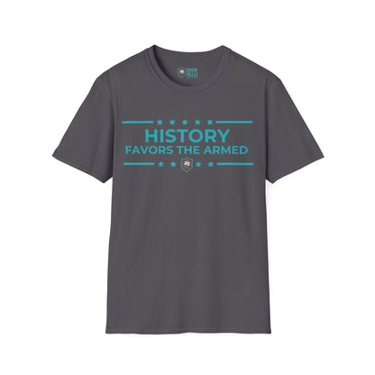 History Favors the Armed Iron Belle Defense Tee
