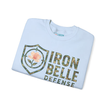 Camo Iron Belle Defense Unisex Crewneck Sweatshirt