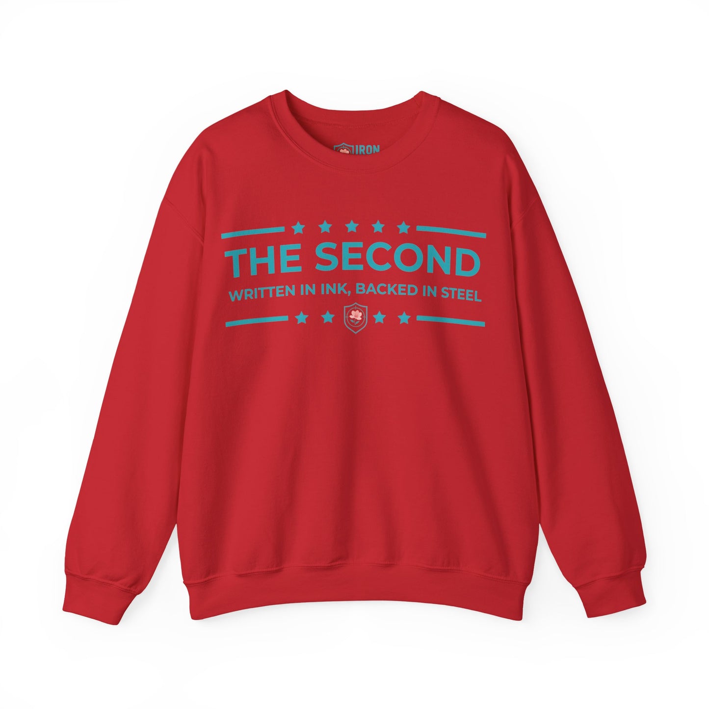 The Second: Written in Ink, Backed in Steel Iron Belle Defense Unisex Crewneck Sweatshirt