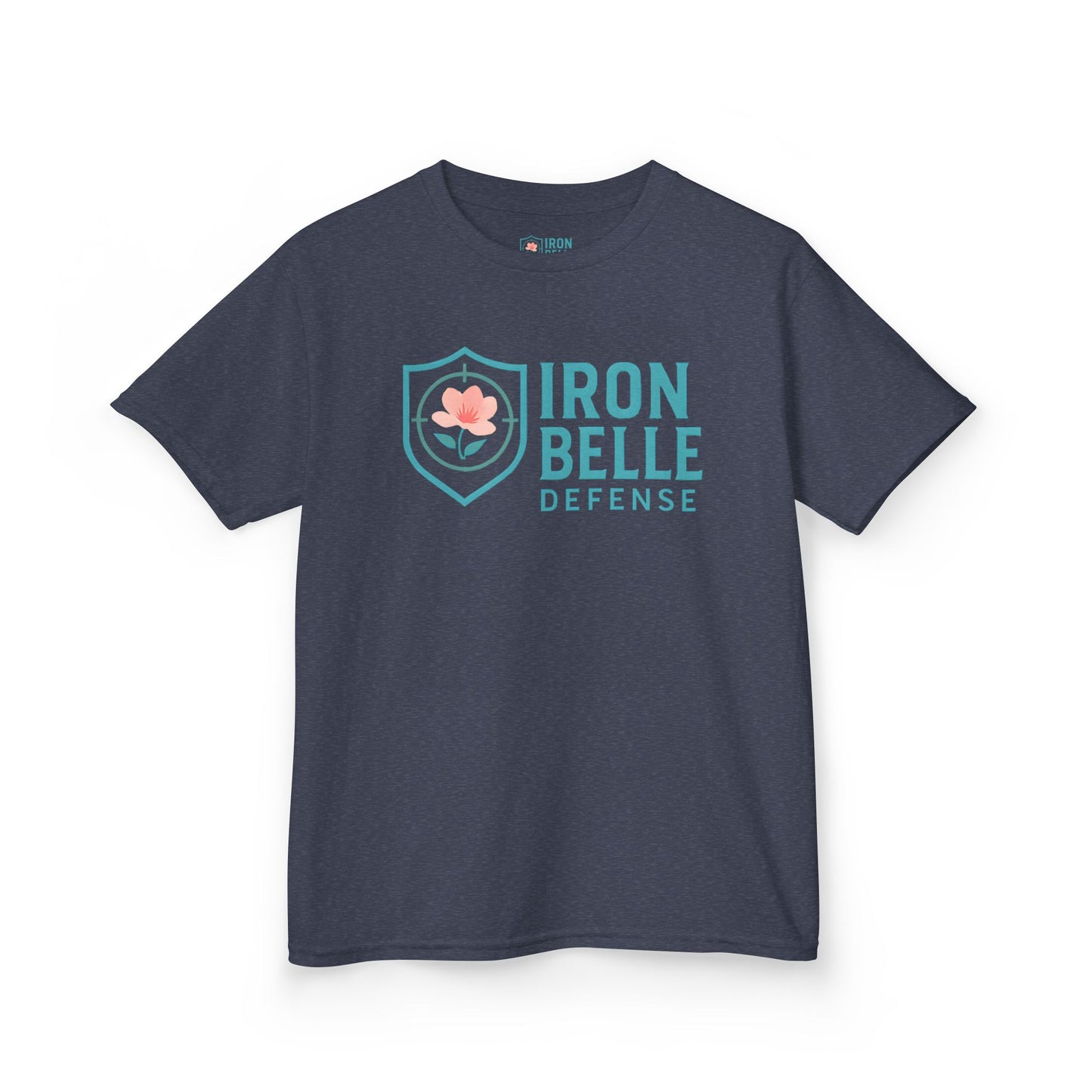 Youth Turquoise Iron Belle Defense Tee