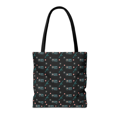Patterned Iron Belle Defense Tote Bag