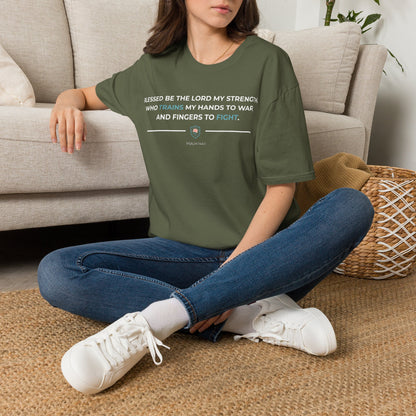Blessed Be the Lord My Rock Iron Belle Defense Tee
