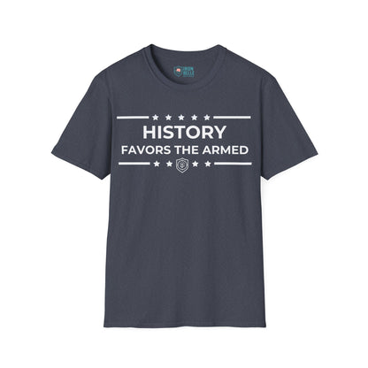 History Favors the Armed Iron Belle Defense Tee