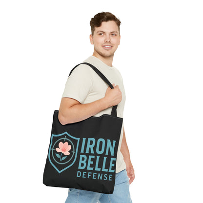 Turquoise Iron Belle Defense Tote Bag