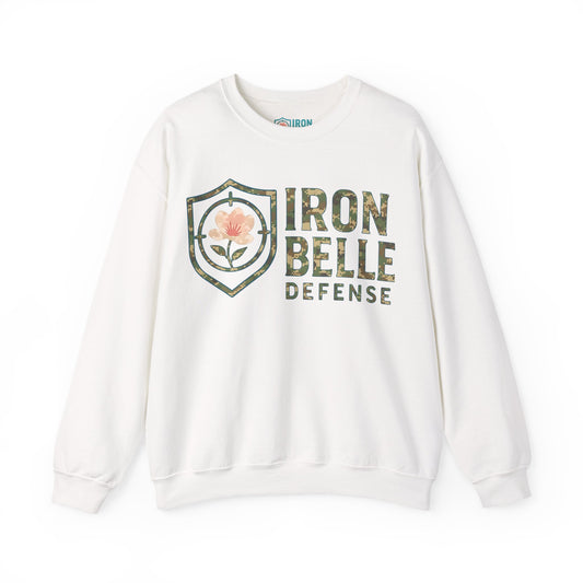 Camo Iron Belle Defense Unisex Crewneck Sweatshirt