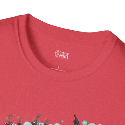 Santa & Reindeer Christmas Graphic Tee