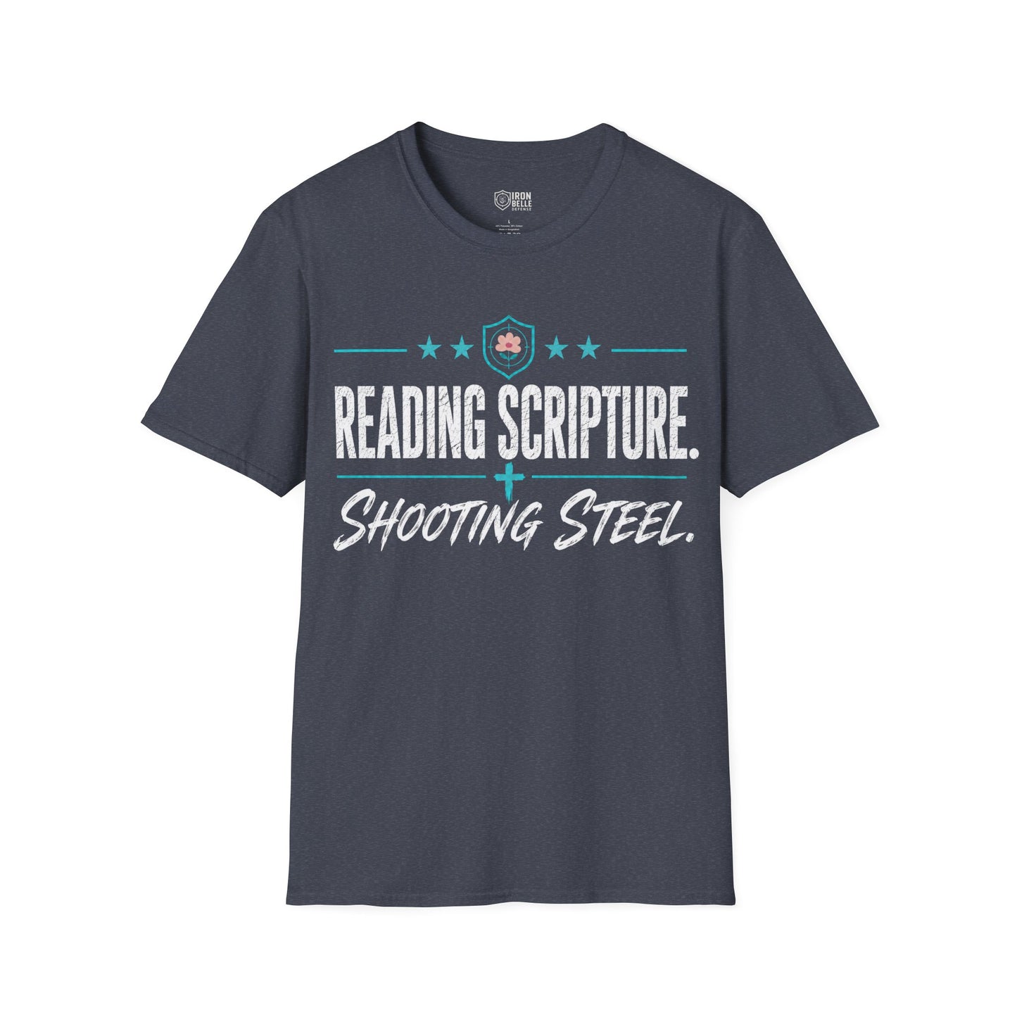Reading Scripture Shooting Steel Tee