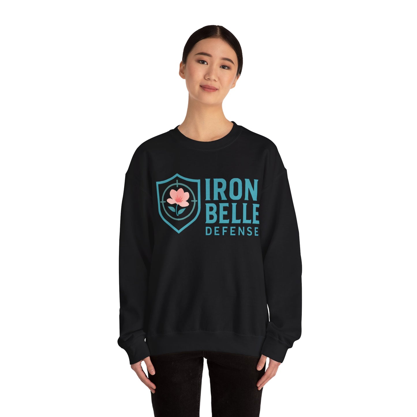 Turquoise Iron Belle Defense Unisex Crewneck Sweatshirt