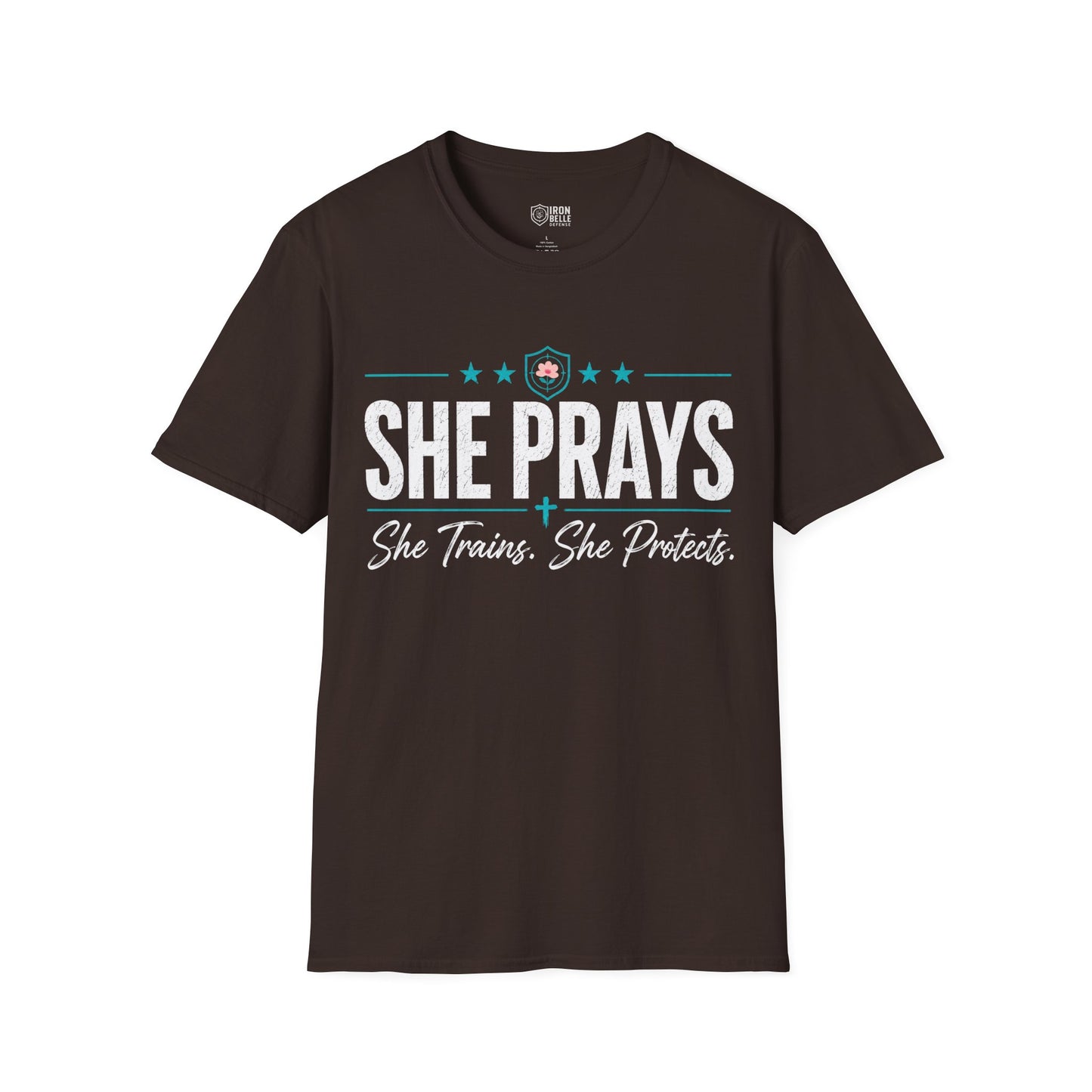 She Prays She Trains She Protects Tee