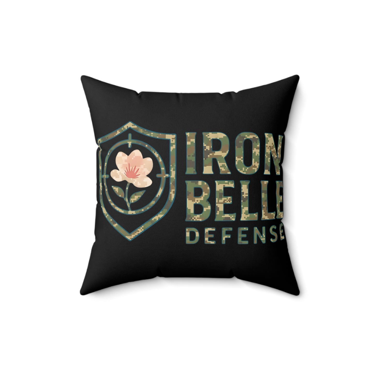 Iron Belle Defense Spun Polyester Square Pillow
