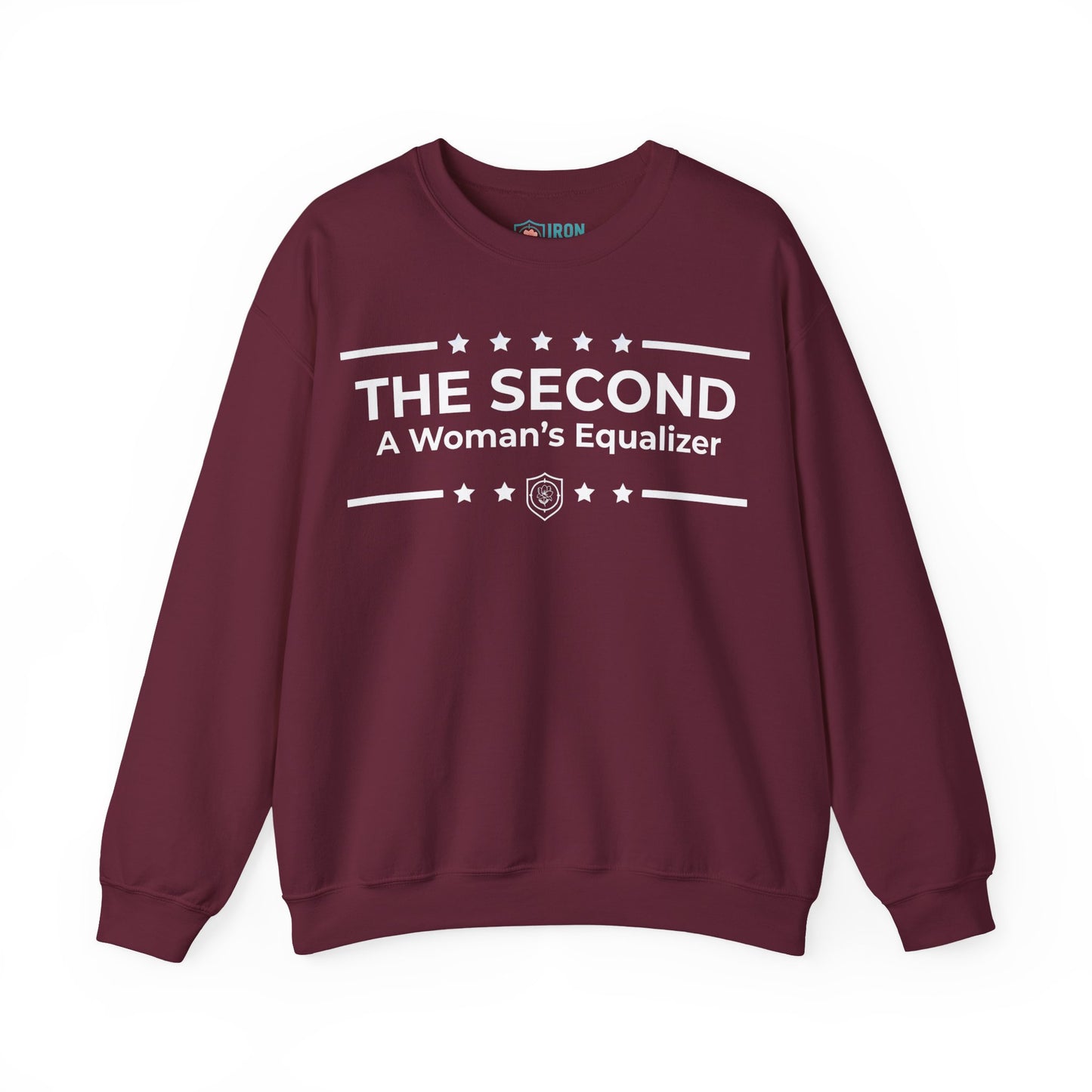 The Second:A Woman’s Equalizer Iron Belle Defense Unisex Crewneck Sweatshirt