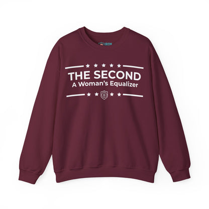 The Second:A Woman’s Equalizer Iron Belle Defense Unisex Crewneck Sweatshirt