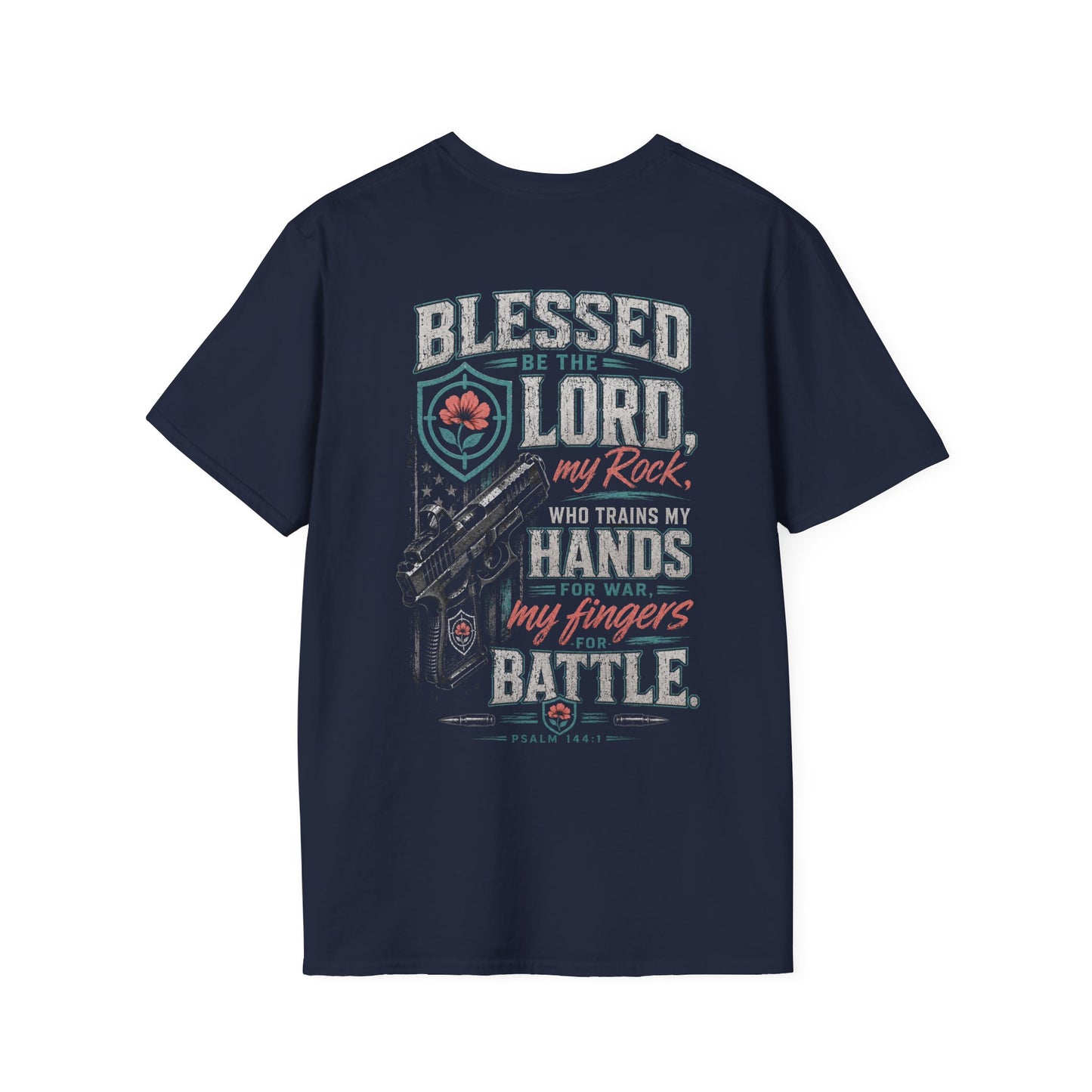 Blessed Be the Lord My Rock Iron Belle Defense Tee