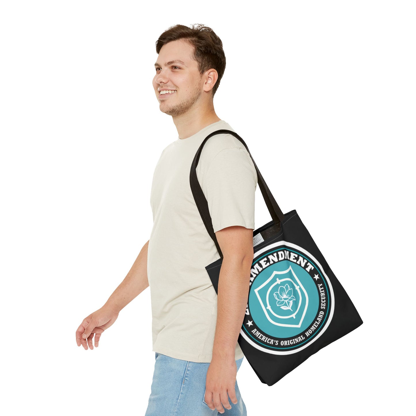 2nd Amendment Shield Tote Bag — America’s Original Homeland Security Cotton Tote