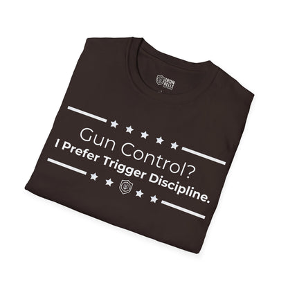 Gun Control? Unisex Softstyle T-Shirt