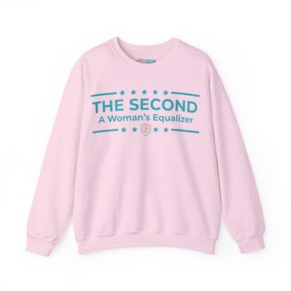 The Second:A Woman’s Equalizer Iron Belle Defense Unisex Crewneck Sweatshirt