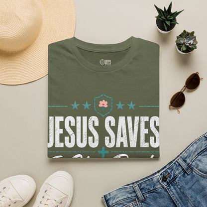 Jesus Saves I Stay Ready Tee