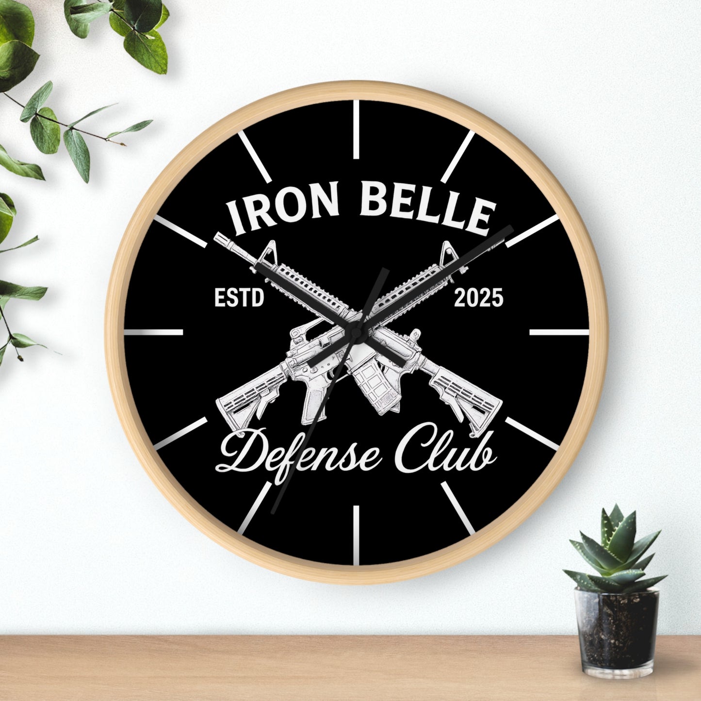 Iron Belle Defense Club Wall Clock