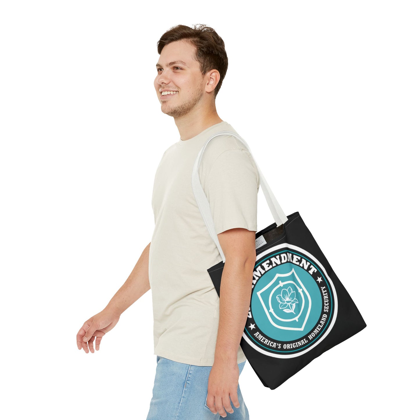 2nd Amendment Shield Tote Bag — America’s Original Homeland Security Cotton Tote