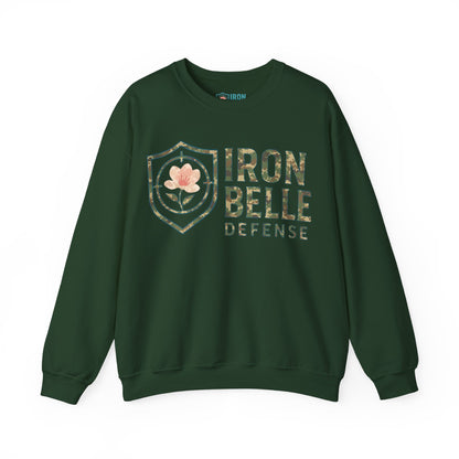 Camo Iron Belle Defense Unisex Crewneck Sweatshirt