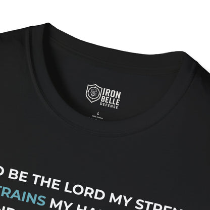 Blessed Be the Lord My Rock Iron Belle Defense Tee