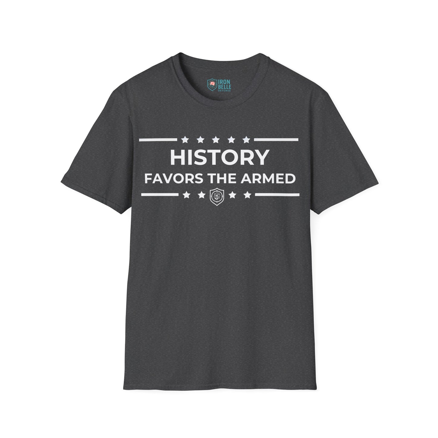 History Favors the Armed Iron Belle Defense Tee