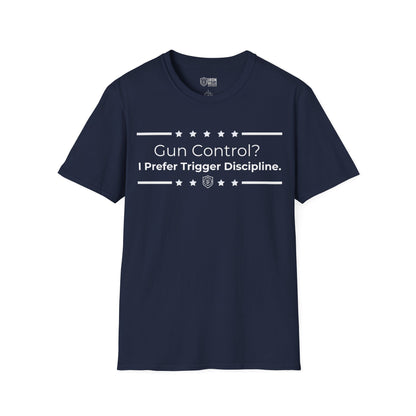 Gun Control? Unisex Softstyle T-Shirt