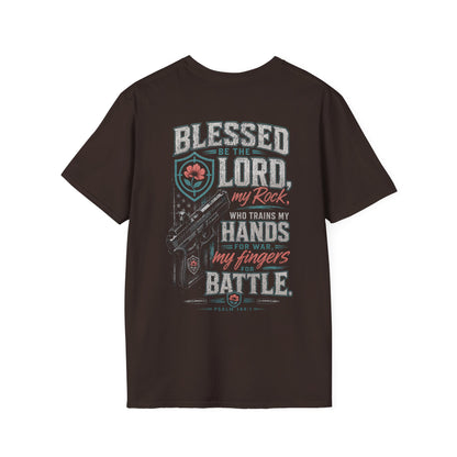 Blessed Be the Lord My Rock Iron Belle Defense Tee