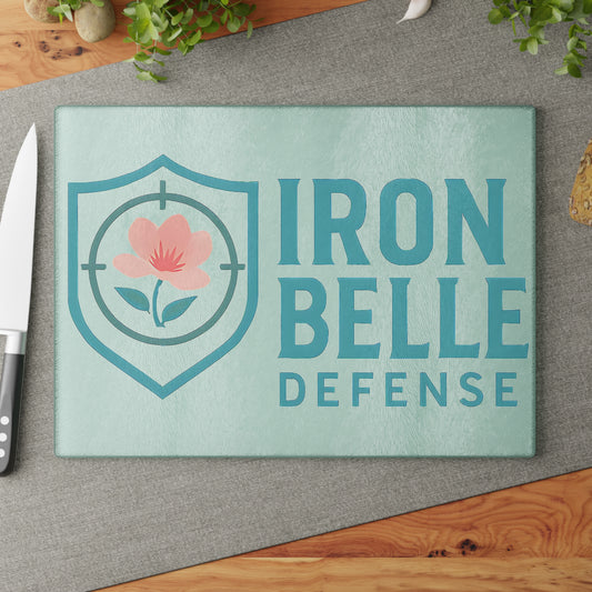 Iron Belle Defense Glass Cutting Board
