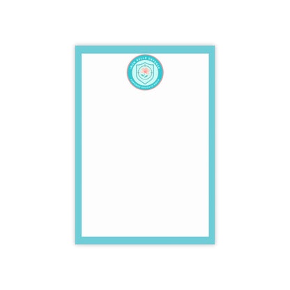 Round Turquoise Iron Belle Defense Note Pad