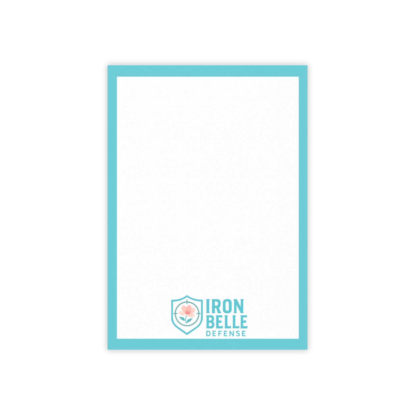 Turquoise Iron Belle Defense Note Pad