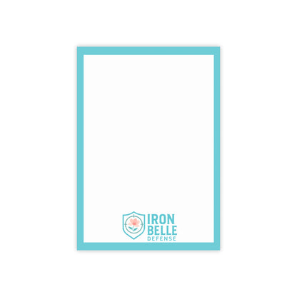 Turquoise Iron Belle Defense Note Pad
