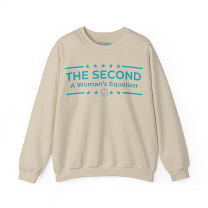 The Second:A Woman’s Equalizer Iron Belle Defense Unisex Crewneck Sweatshirt