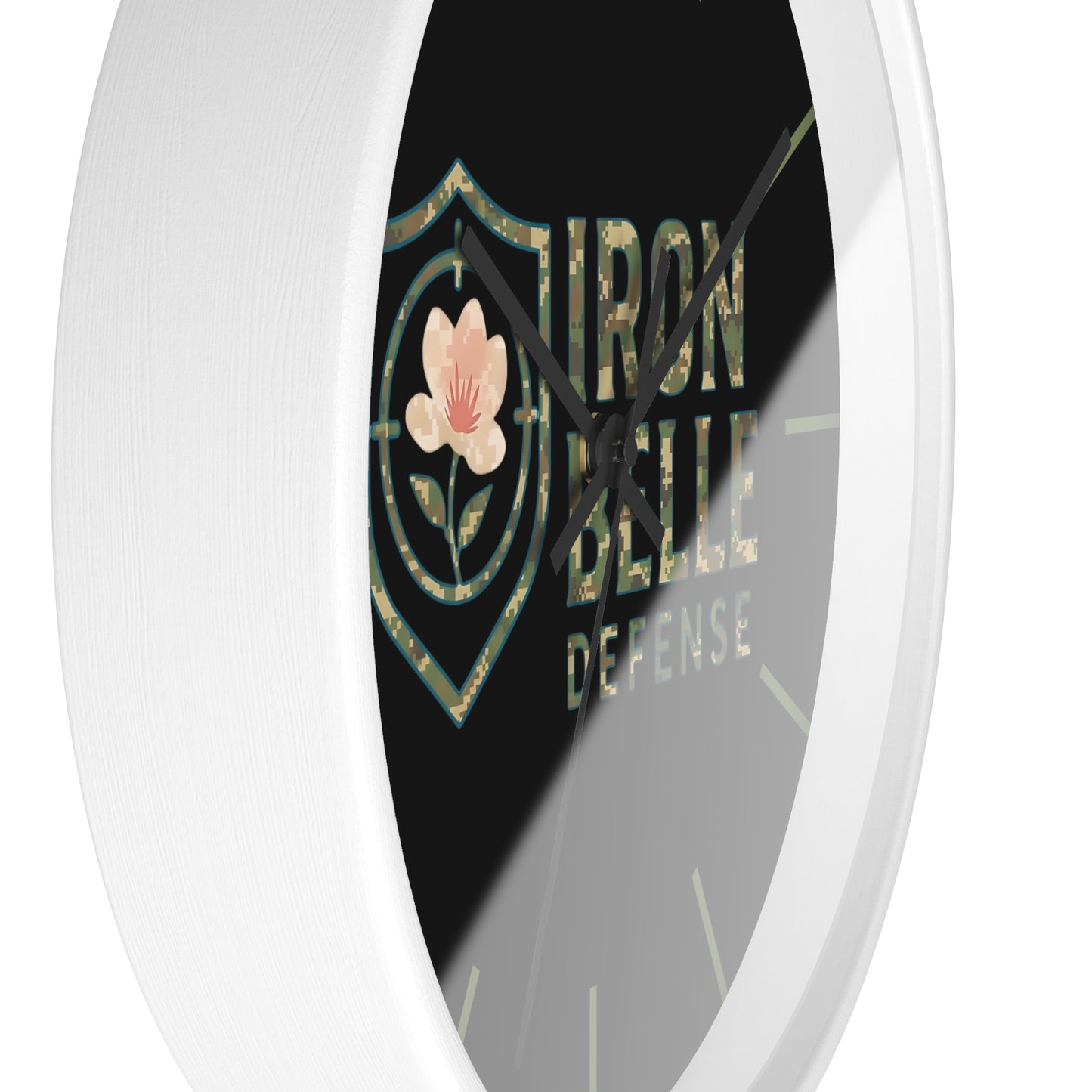 Camo Iron Belle Defense Wall Clock