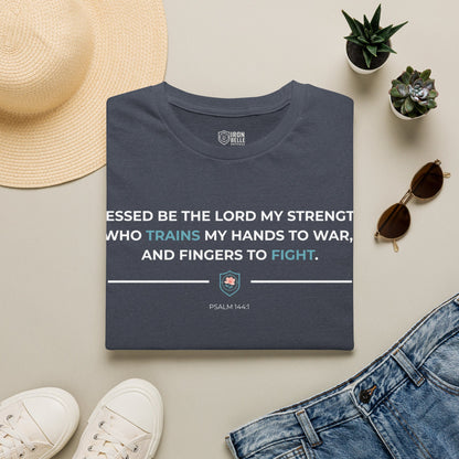 Blessed Be the Lord My Rock Iron Belle Defense Tee