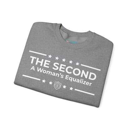 The Second:A Woman’s Equalizer Iron Belle Defense Unisex Crewneck Sweatshirt